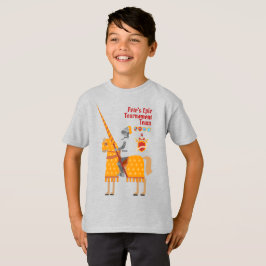 Medieval Knight Tournament Födelsedagsfest T Shirt