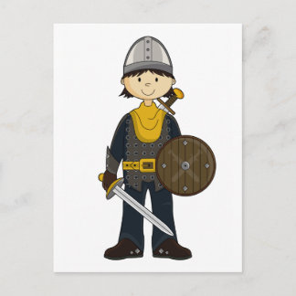 Medieval Knight-vykort Vykort