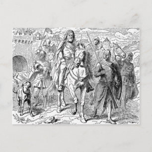 Medieval Knight-vykort Vykort