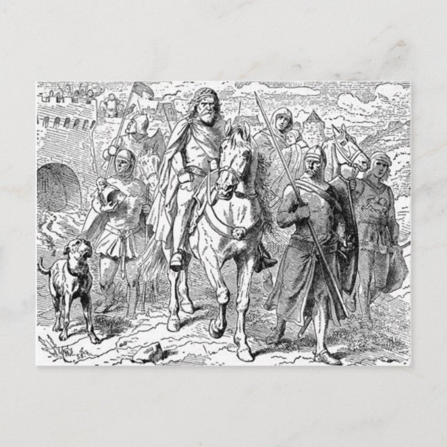 Medieval Knight-vykort Vykort (Framsida)