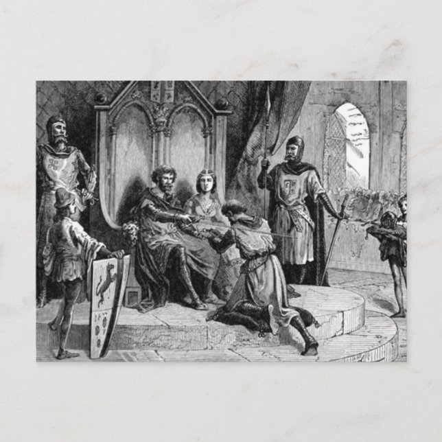 Medieval Knight-vykort Vykort (Framsida)