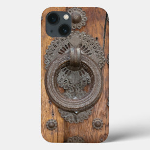 Medieval Knocker på gammal spansk trädörr