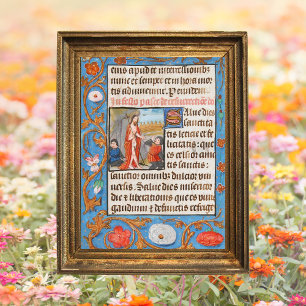 Medieval kristen katolsk resurrection Påsk Poster