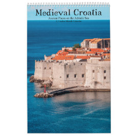 Medieval Kroatien Ancient Ställen på Adriatiska ha Kalender
