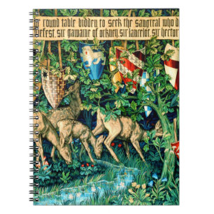 Medieval Kung Arthur William Morris Anteckningsbok