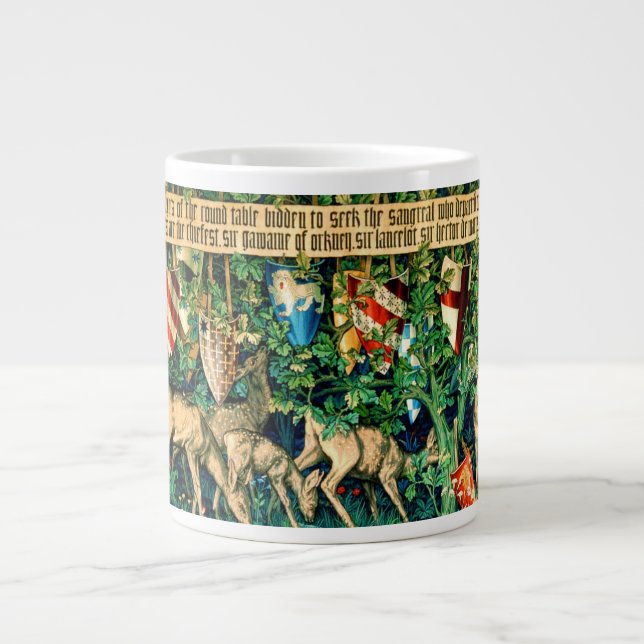 Medieval Kung Arthur William Morris Jumbo Mugg (Framsidan)