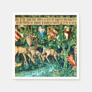 Medieval Kung Arthur William Morris Pappersservett