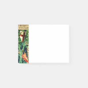 Medieval Kung Arthur William Morris Post-it Block