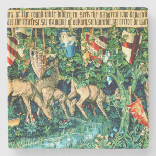 Medieval Kung Arthur William Morris Stenunderlägg