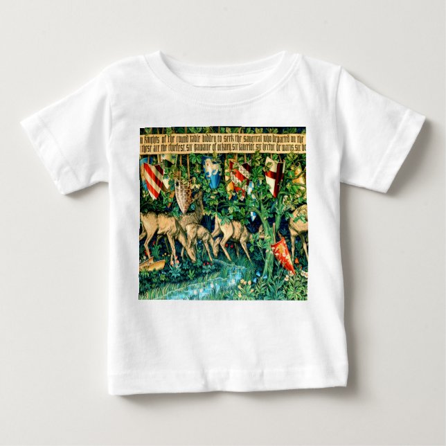 Medieval Kung Arthur William Morris T Shirt (Framsida)