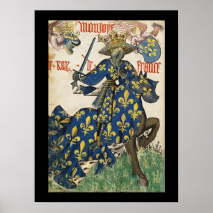 Medieval Kung av Frankrike Poster