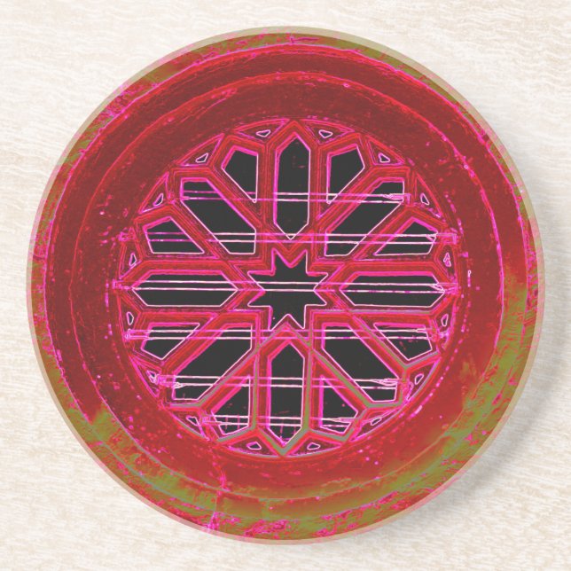 Medieval kyrkans fönster underlägg sandsten (Framsidan)