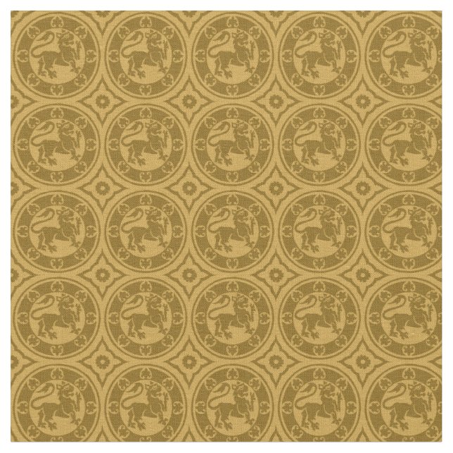 Medieval Lejon, Goldenrod Tyg (Närbild)