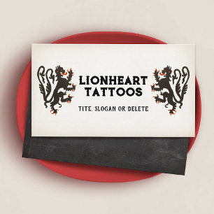 Medieval Lejon illustration Visitkort