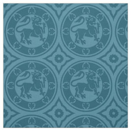 Medieval Lejon, Peacock Blue Tyg