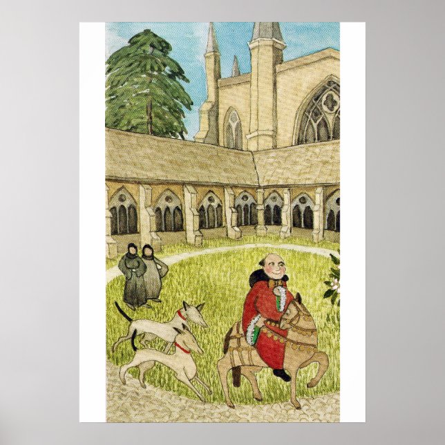 Medieval Life i England - Canterbury pilgrims Poster (Framsidan)