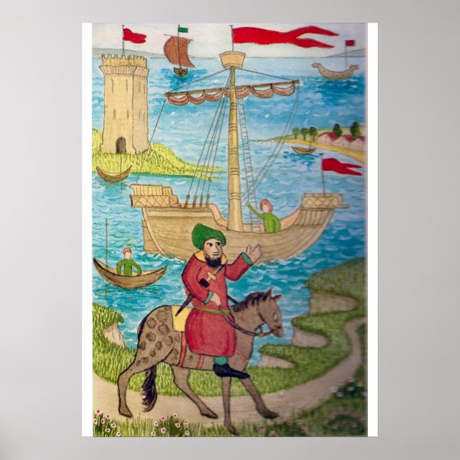 Medieval Life i England - Canterbury pilgrims Poster (Framsidan)