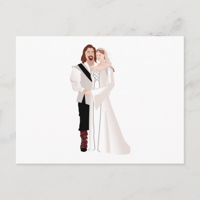 Medieval Lord and Dam Vykort (Framsida)