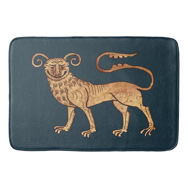 Medieval Manticore Large Bath Mat Badrumsmatta (Framsidan)