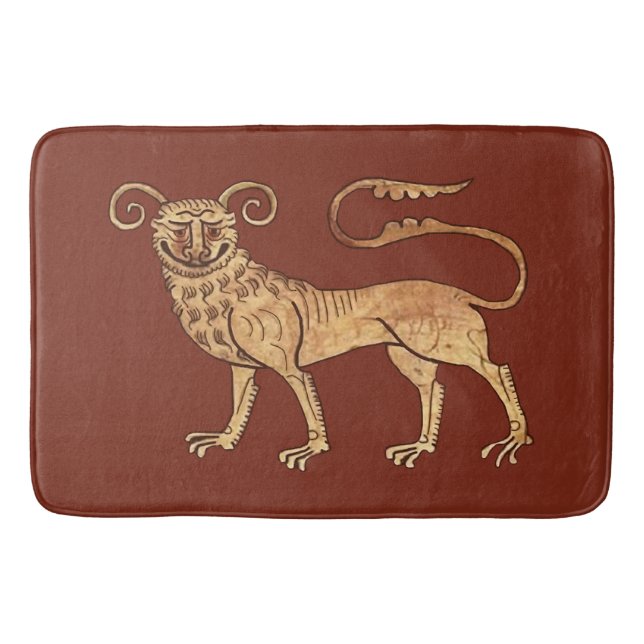 Medieval Manticore Large Bath Mat Badrumsmatta (Framsidan)