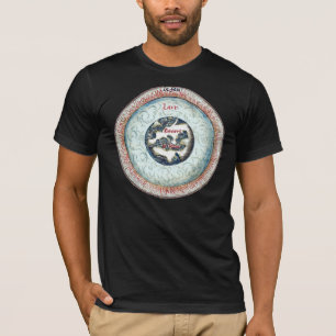 Medieval Manuscript Alchemy Astronomy Astrology Tee Shirt