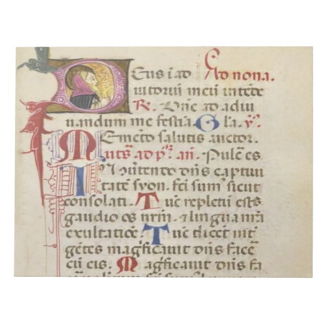 Medieval Manuscript Anteckningsblock (Framsida)