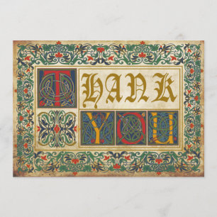 Medieval Manuscript Goth Tack Kort