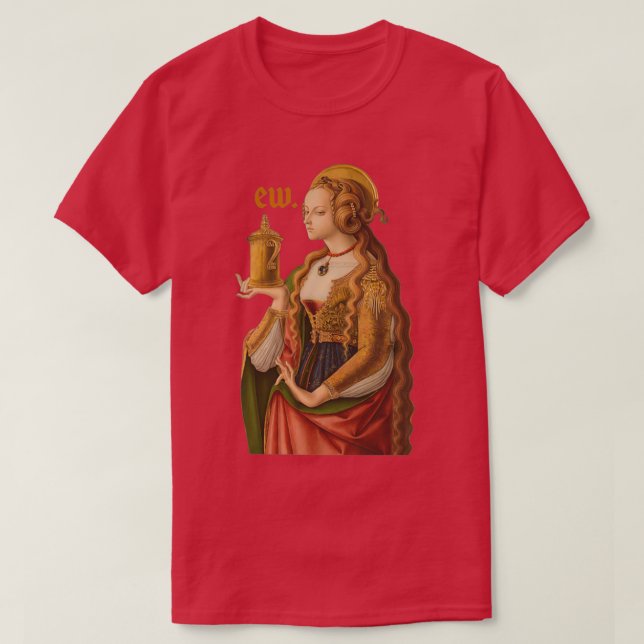 Medieval Mary Magdalene vid öga T Shirt (Design framsida)