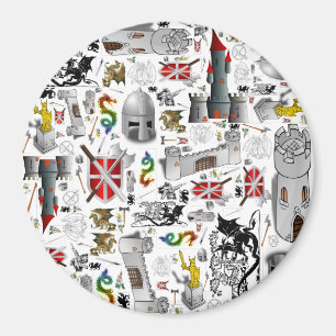Medieval Mash-up Magnet