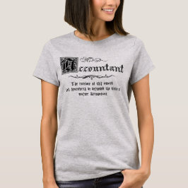 Medieval Master Accountant T Shirt