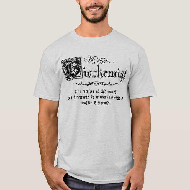 Medieval Master Biochemist T Shirt (Framsida)