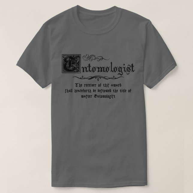 Medieval Master Entomolog T Shirt (Design framsida)