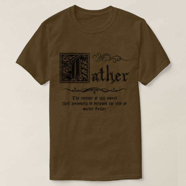 Medieval Master Far T Shirt (Design framsida)