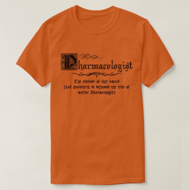 Medieval Master Pharmacolog T Shirt (Design framsida)