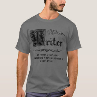 Medieval Master Writer T Shirt