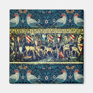 MEDIEVAL MATTA ELLER TAPESTRY FOR METALL DOLLHOUSU MAGNET