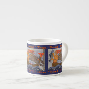Medieval Merman/Sjöjungfru Espressomugg