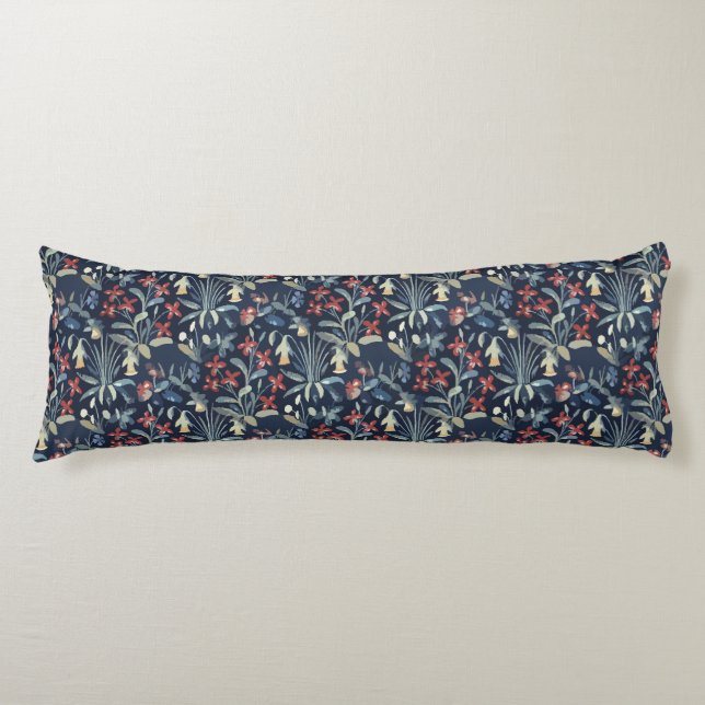 Medieval Millefleur Body Pillow ( 20 x 54 tum) Kroppskudde (Framsidan)