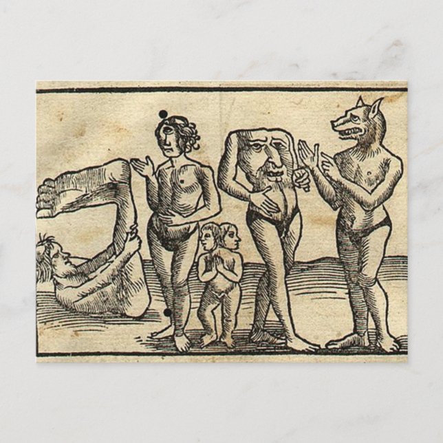 Medieval Monsters Vykort (Framsida)