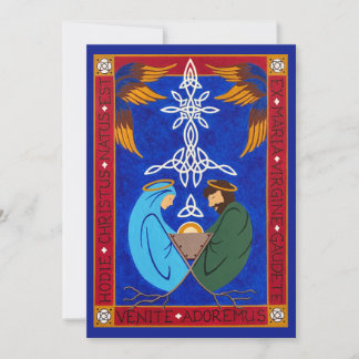 Medieval Nativity Christmas Card Julkort