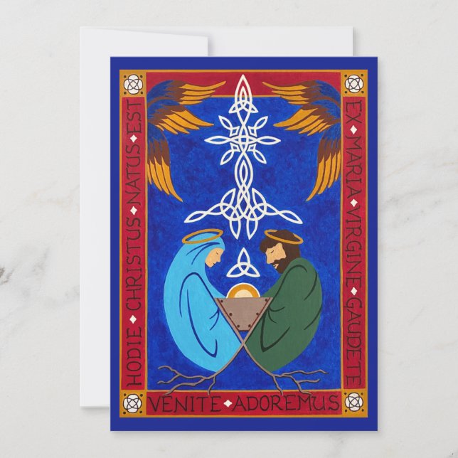 Medieval Nativity Christmas Card Julkort (Framsida)