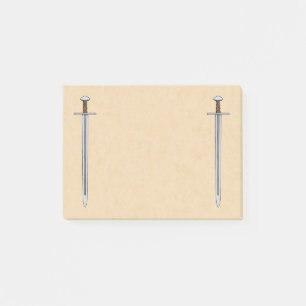 Medieval Norman Sword Post-it Block