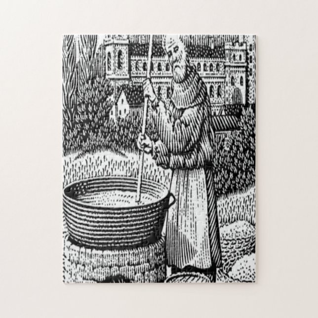 "Medieval öl & ale brewing" Pussel (Vertikal)