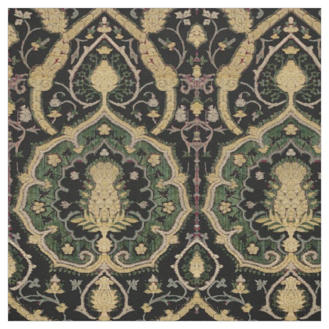 Medieval Oriental Brocade Mönster Tyg (Provkarta)