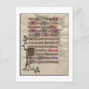 Medieval Parchment Postcard Vykort