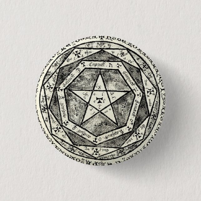 Medieval pentagram knapp (Framsida)
