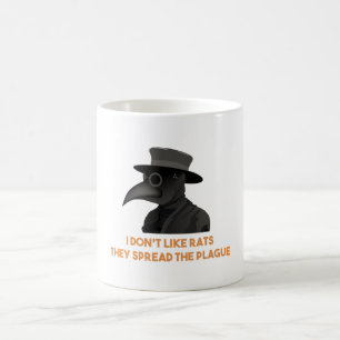 Medieval Plague Doktor är inte som Råttor Kaffemugg