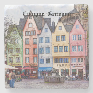 Medieval Plaza Cologne Tysklandare Stone Underlägg
