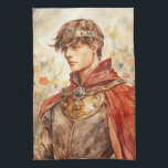 Medieval Prince Kökshandduk<br><div class="desc">A Watercolour portrait of a Medieval prince</div>