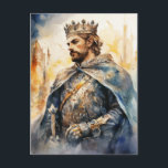 Medieval Prince Vykort<br><div class="desc">A Watercolour portrait of a Medieval prince</div>